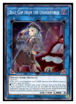 Yugioh Beat Cop from the Underworld #GEIM-EN048 Super Rare Genesis Impact LP - Image 1