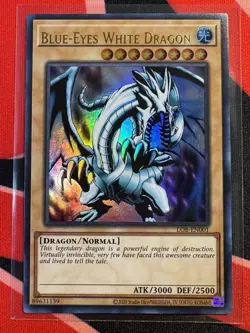 Yugioh - Blue-Eyes White Dragon - LOB-EN001 - Near Mint - Image 1