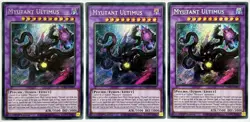 3 x PHRA-EN091 Myutant Ultimus - Secret Rare 1st Edition Near Mint YuGiOh Cards - Image 1