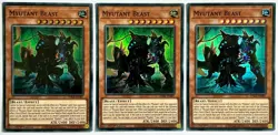 3 x PHRA-EN087 Myutant Beast - Super Rare 1st Edition Near Mint YuGiOh Cards - Image 1