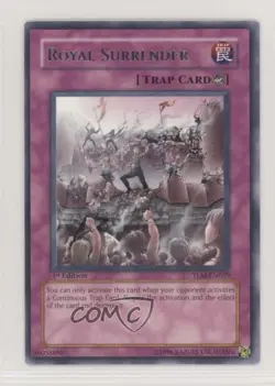 R - Royal Surrender 1st Ed. YuGiOh The Lost Millenium #TLM-EN059 2005 - Image 1