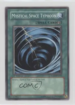 Mystical Space Typhoon 1st Ed. YuGiOh Dinosaur's Rage Structure Deck #SD09-EN023 - Image 1
