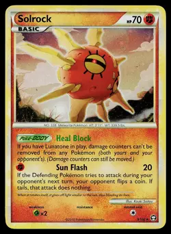 Pokemon Card - Solrock Triumphant 9/102 Holo Rare - Image 1