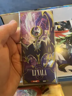 NON TCG Pokemon EIF Origins 3.0 Lunala Bookmarker Card - Image 1