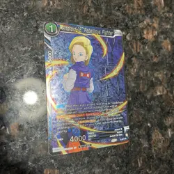 Android 18 Rebellious Fighter WINNER Stamp Foil Dragon Ball Super Card Game | NM - Image 3