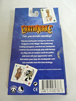 1998 Earthquake Card Game Factory Sealed NEW - Image 2
