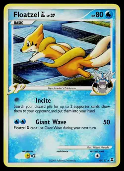 Pokemon Card - Floatzel Rising Rivals 4/111 Holo Rare - Image 1