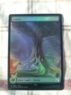 Forest 0307 MTG FINAL FANTASY Land NP Foil NICE CARD - Image 1