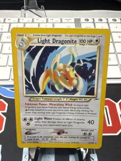 Light Dragonite - 14/105 - Pokemon Neo Destiny Unlimited Holo Rare Card WOTC LP - Image 1