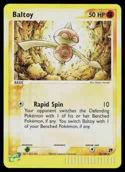 Pokemon Card - Baltoy Sandstorm 32/100 Reverse Holo - Image 1