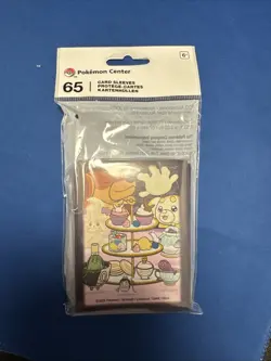 Pokemon TCG TEATIME DELIGHTS Card Sleeves Pokemon Center - 65 SLEEVES - SEALED - Image 1