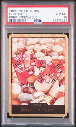 PSA 10 Don!! Card Kozuki Oden Super Parallel Gold 2024 ONE PIECE Card Japan - Image 1
