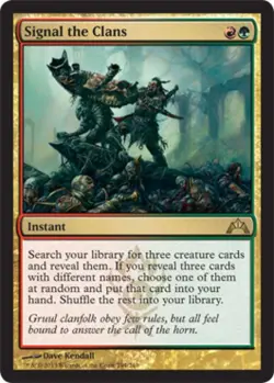 Signal the Clans - Medium Play MTG Gatecrash - Image 1