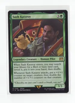 MTG Sazh Katzroy 199 Final Fantasy Rare Regular - Image 1