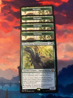 MTG Modern Horizons 2 Chatterfang Squirrel General + 4 Squirrel Tokens - Image 1