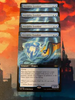 MTG Tarkir Dragonstorm Deceptive Frostkite Extended Art - Image 1