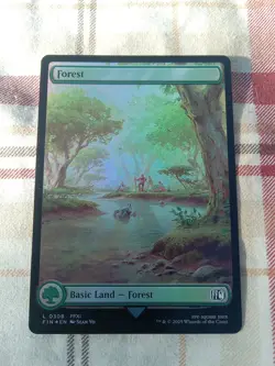 Forest (0308) Final Fantasy Foil MTG NM Magic Land Card NICE CARD - Image 1