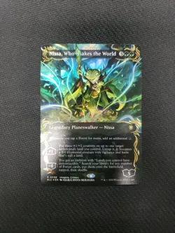 MTG *Nissa, Who Shakes The World Raised Foil X1* (NM) Bloomburrow Commander - Image 1