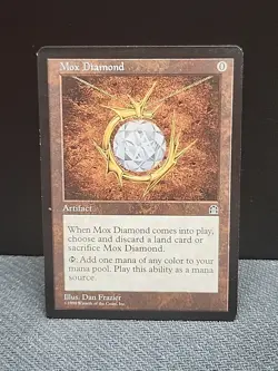 MTG Mox Diamond - Stronghold Magic the Gathering Rare - 1998 - Image 1