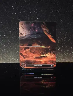 Mountain #0265 EOE L (Borderless) (FOIL) - MTG Edge of Eternities - Image 1
