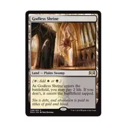 WOTC MtG Ravnica Allegiance Godless Shrine (R) (Foil) NM - Image 1