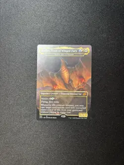 *NM* Rodan, Titan of Winged Fury (Borderless) Ikoria: Lair of the Behemoths MTG - Image 1