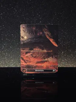 Mountain #0370 EOE L (Borderless) (Galaxy Foil) - MTG Edge of Eternities - Image 1