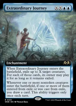 Extraordinary Journey - Foil Extended Art WoE NM MTG - Image 1