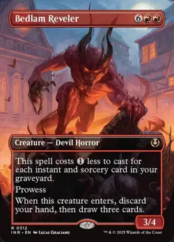 Bedlam Reveler - Foil Extended Art INR NM MTG - Image 1