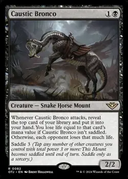 Caustic Bronco - Foil OTJ NM MTG - Image 1