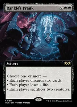 Rankle's Prank - Foil Extended Art WoE NM MTG - Image 1