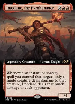 Imodane, the Pyrohammer - Foil Extended Art WoE NM MTG - Image 1