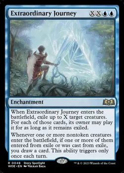 2x Extraordinary Journey - Foil WoE NM MTG - Image 1