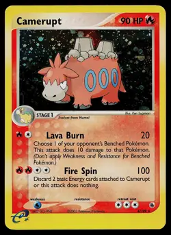 Pokemon Card - Camerupt Ruby and Sapphire 4/109 Holo Rare - Image 1