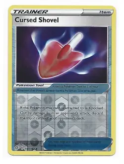 2020 Pokemon Sword & Shield Rebel Clash Reverse Foil #157 CURSED SHOVEL - Image 1