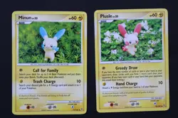 2009 POKEMON MINUN 71/147 & PLUSLE 76/147- SUPREME VICTORS Uncommon-REGULAR-NM/M - Image 1