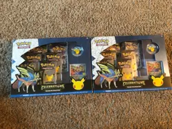 2x Pokemon TCG Celebrations 25th Zacian Deluxe Pin Collection Box New Sealed - Image 1