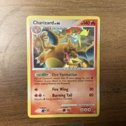 Pokemon TCG Charizard 1/99 Platinum Arceus Cracked Ice Holo Rare Pokemon Card MP - Image 1