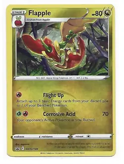 2022 Pokemon Sword & Shield Black Star Promos #SWSH189 FLAPPLE - Image 1