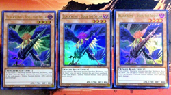 YuGiOh! 3x Blackwing - Bora the Spear BLCR-EN057 1st Edition NM/VNM UR Playset - Image 1