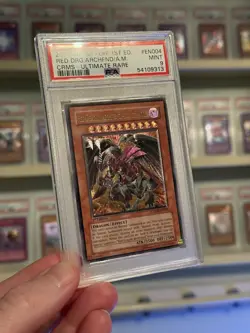 PSA 9 RED DRAGON ARCHFIEND/ASSAULT MODE CRMS-EN004 YUGIOH ULTIMATE Euro Print - Image 1