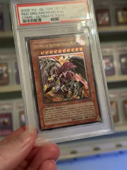 PSA 9 RED DRAGON ARCHFIEND/ASSAULT MODE CRMS-EN004 YUGIOH ULTIMATE Euro Print - Image 4