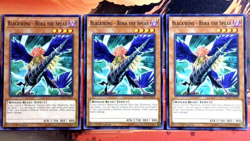 YuGiOh! 3x Blackwing - Bora the Spear LED3-EN029 1st Edition LP C Playset - Image 1
