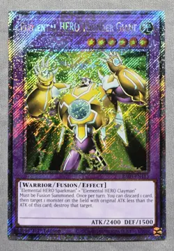 Yugioh! Elemental HERO Thunder Giant - RA03-EN153 - Platinum Secret Rare - 1st E - Image 1
