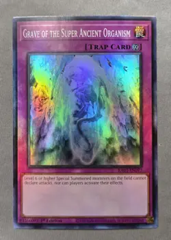 Yugioh TCG #RA03-EN077 Grave of the Super Ancient Organism 1st Ed Ultra Rare NM - Image 1