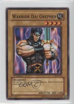 Warrior Dai Grepher 1st Ed. YuGiOh Starter Deck Yugi Evolution #SYE-014 READ - Image 1