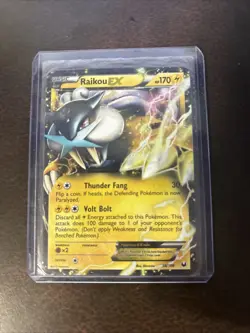 Pokemon Raikou EX Dark Explorers Holo Card 38/108 - Image 1