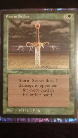 Magic the Gathering Storm Seeker NM Legends Card - Image 1