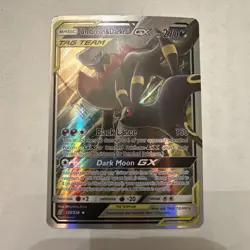 Pokemon TCG Umbreon & Darkrai Tag Team GX Holo Ultra Card 125/236 - Image 1