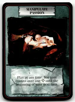1995 Kult Reality is a Lie! Trading card game - MANIPULATE PASSION - Image 1